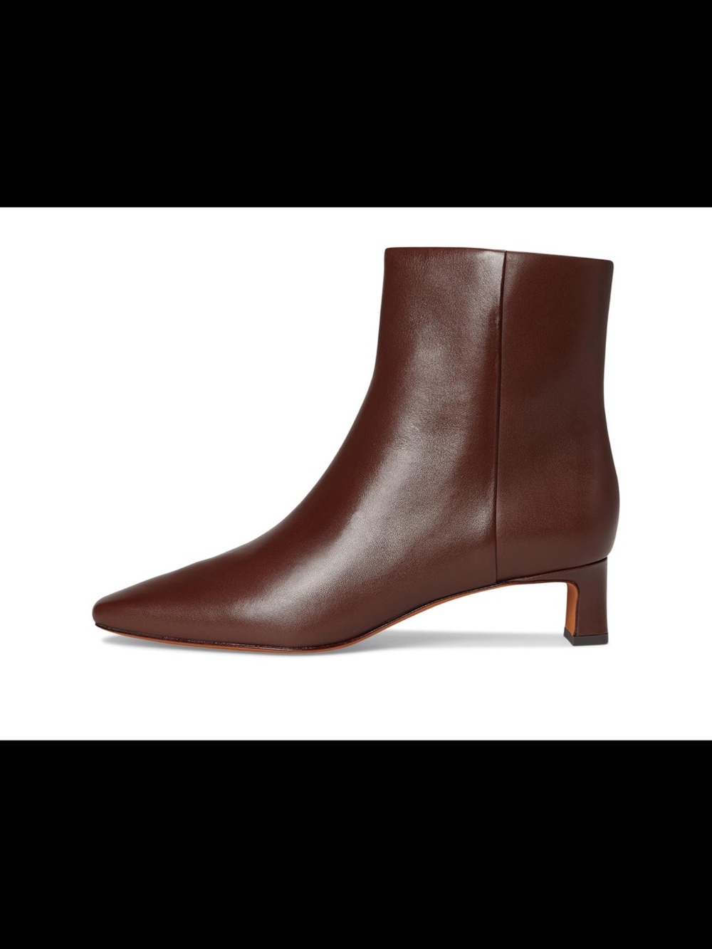 BNWT Vince Molton Brown Leather Square-Toe Ankle Boots Size 7.5 - Picture 13 of 16